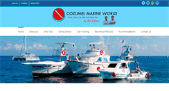 Desktop Screenshot of cozumelmarineworld.com